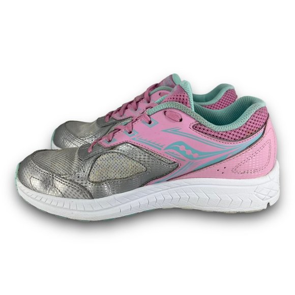 Saucony Cohesion 14 Running Shoes SK164363 Athletic Sneakers Multicolor Youth 4M - Picture 4 of 9